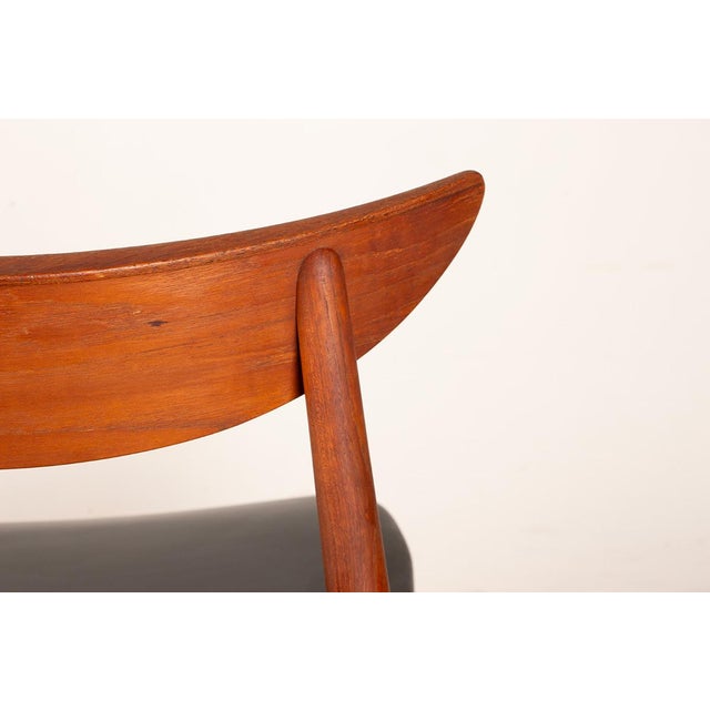 Danish Dining Chairs in Teak and Skai by Peter Hvidt and Orla Molgaard-Nielsen for Søborg Møbelfabrik, 1960s, Set of 4 For Sale - Image 9 of 18