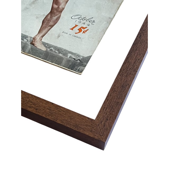 Framed 1940s “Strength & Health” Magazine Covers – Art Deco Bodybuilding Beefcake Photography in Solid Wood Floating Frames Set of Four For Sale In Jacksonville, FL - Image 6 of 6