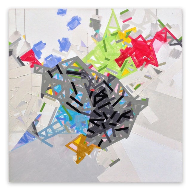 2010s Contemporary Abstract Acrylic on Canvas Painting "Idinuuu" by Philippe Halaburda For Sale - Image 5 of 6