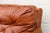 Vintage 1970s Honey Tan Leather Sofa | Tufted Feather Cushion Sofa, American Mid-Century Lounge Seating For Sale In Los Angeles - Image 6 of 18
