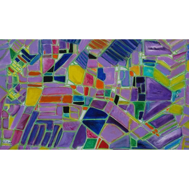 Reticulum - Oil on Canvas by Giorgio Lo Fermo - 1995 1995 For Sale - Image 3 of 5