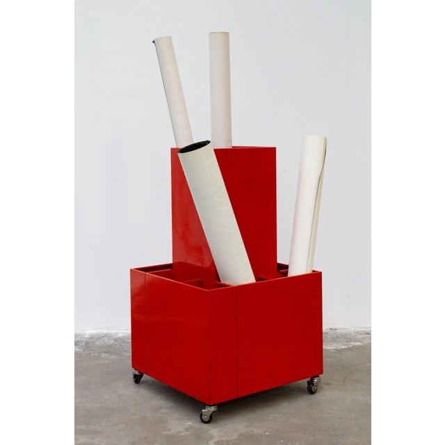 Sheet Metal Drawing Cabinet, 1970s For Sale - Image 6 of 7