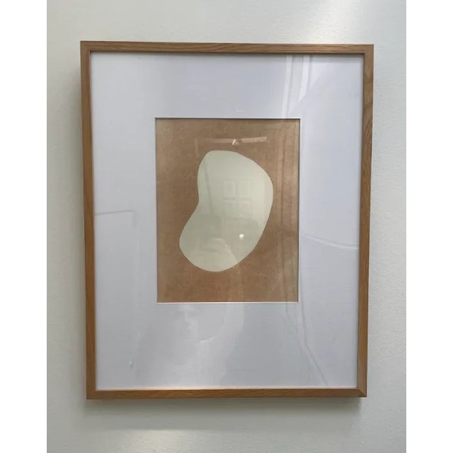 Blush Svetlana Bogatcheva Contemporary Neutral Framed Abstract Collage For Sale - Image 8 of 8