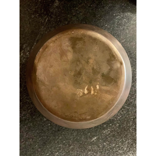 Vintage Brass Cauldron Planter With Handles For Sale In New York - Image 6 of 7