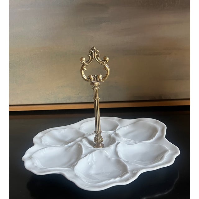 Limoges, France Tiered French Oyster Plates by Limoges For Sale - Image 4 of 15