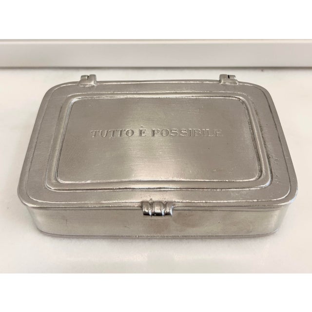 The “Tutto È Possibile” box is made of pewter. The “Anything is Possible” message is a timeless expression of optimism and...