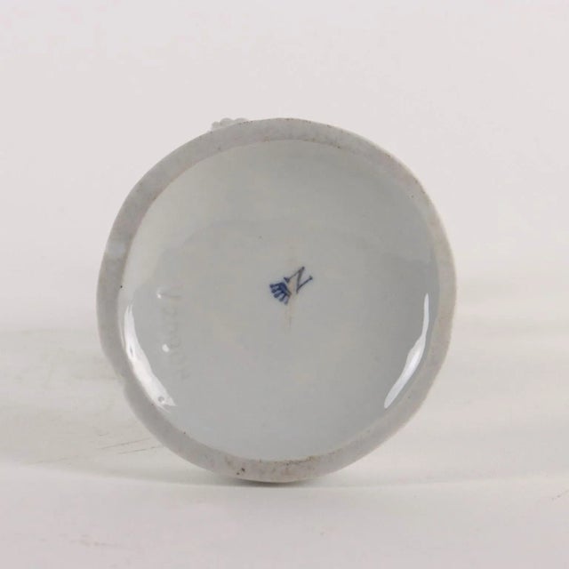 White Sculpture Young Boy with Case in White Porcelain, 1800s For Sale - Image 8 of 10