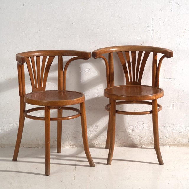Bentwood Chairs in the style of Thonet, Hungary, 1960, Set of 2 For Sale - Image 12 of 12