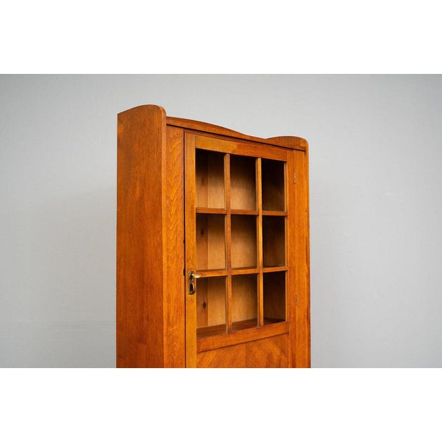 Small 20th Century Art Nouveau Bookcase in Oak For Sale - Image 6 of 18