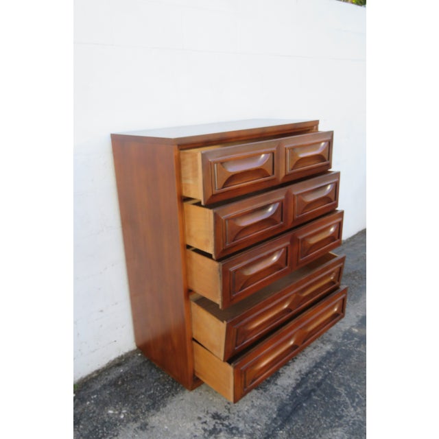 Mid 20th Century Mid Century Modern Tall Chest of Drawers 6291 For Sale - Image 5 of 16