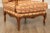 1980s Don Ruseau French Louis XV Pair of Carved Walnut Bergeres and Matching Ottoman For Sale - Image 5 of 12