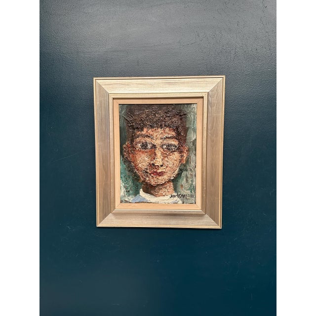 Jan‑erik Carlsson, Portrait, 1950s, Oil Painting on Canvas, Framed For Sale - Image 13 of 13