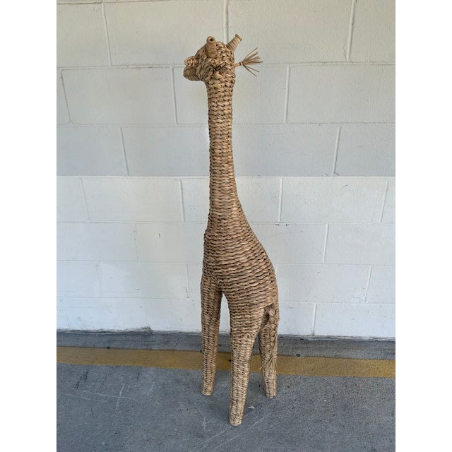 2020s Ebanista Tall Woven Giraffe Sculpture. For Sale - Image 5 of 7