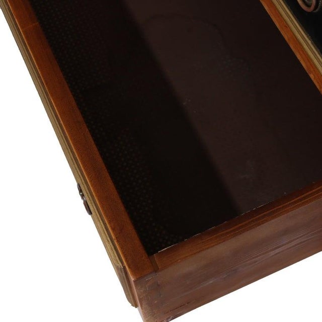 Antique Italian Ebonized & Gilt Trim Cherry 7-Drawer Classical Semainier C1930 For Sale - Image 9 of 17