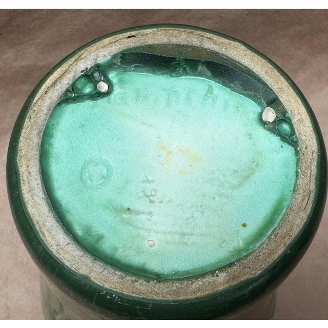 Arts & Crafts Hampshire Matte Green Vase For Sale In Philadelphia - Image 6 of 6