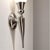 Mid 20th Century Mid 20th Century Art Deco Sconces Metal and Glass Wall Lights - Pair For Sale - Image 5 of 9