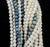 Metal Multi-Strand Pearl Bracelet 18k Diamond Clasp For Sale - Image 7 of 10