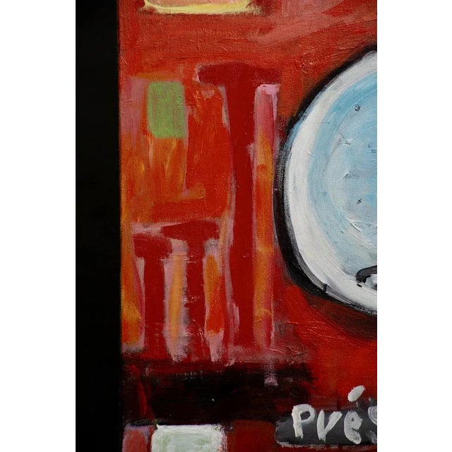 Red Delphine Perlstein, Earth to the Moon, 2006, Oil For Sale - Image 8 of 15