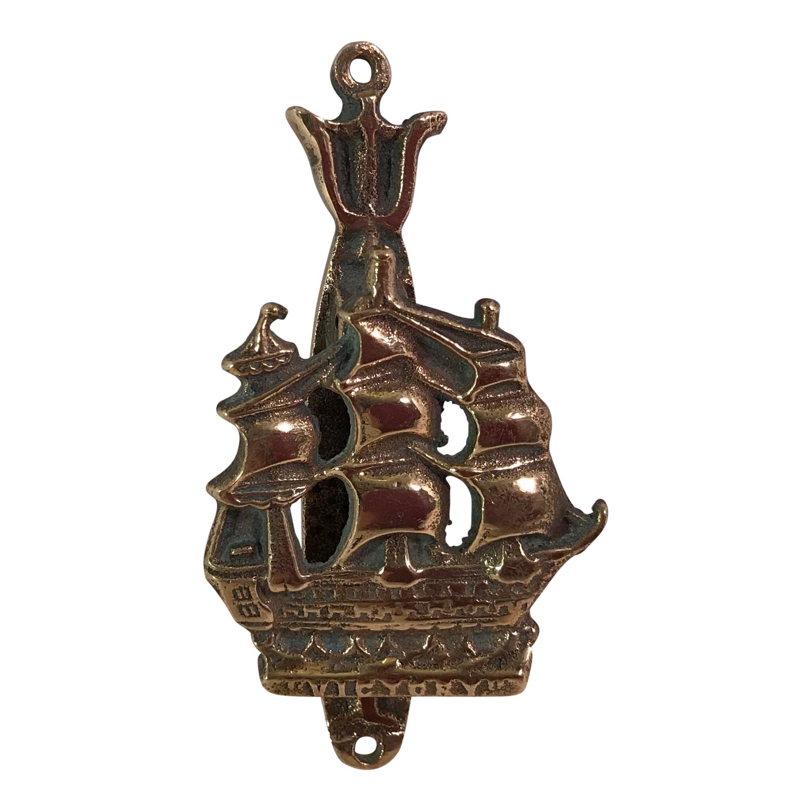 Victory Sailing Ship Brass Door Knocker Chairish