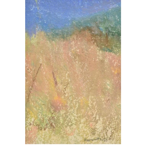 Larry Horowitz, Large Pastel Landscape Purple Mountains Landscape American Modernist Painting, 1988 For Sale - Image 11 of 16