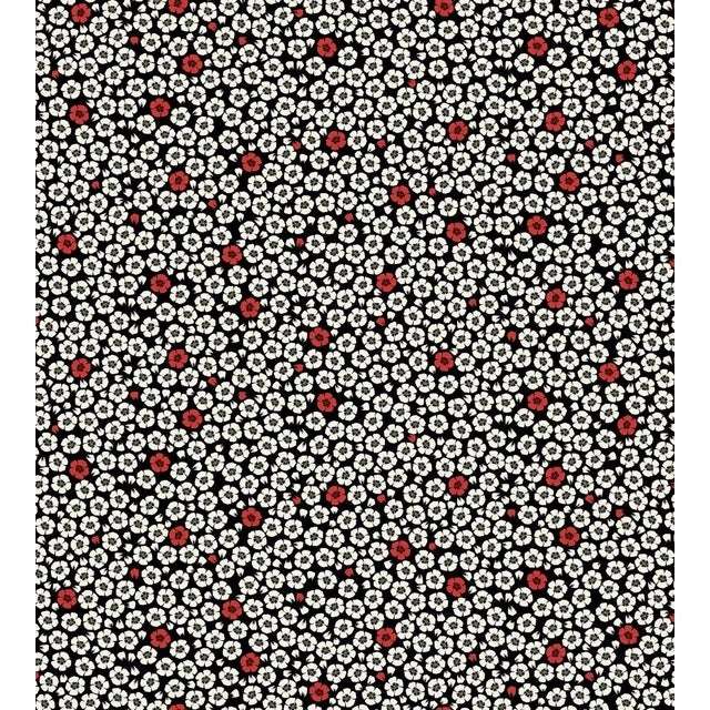 Contemporary Sample - Jean Paul Gaultier for The House of Scalamandré Coquelicot Wallcovering, Noir For Sale - Image 3 of 3