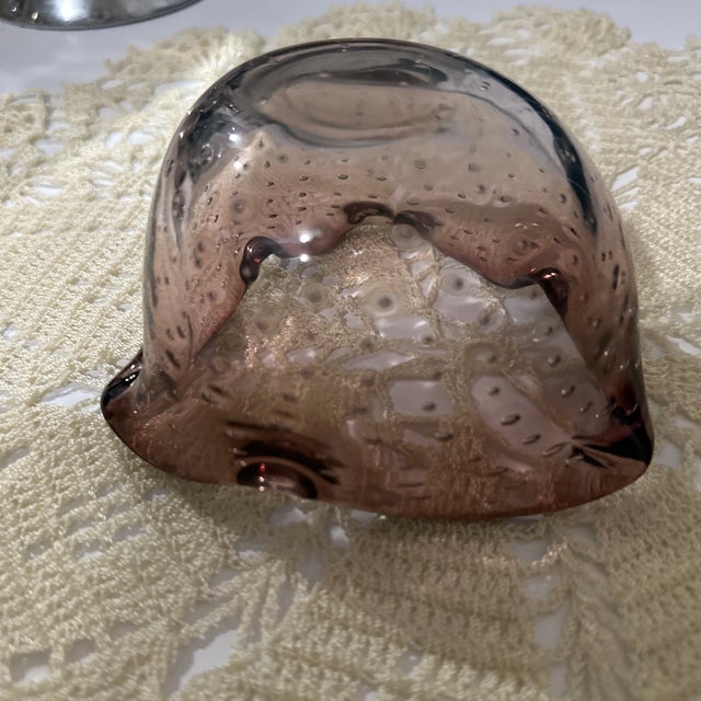 1970s Marani Murano Mid-Century Hand Blown Ashtray For Sale - Image 5 of 8