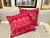 Tribal Bohemian Magenta Ikat Pillow Covers From Vietnam- A Pair For Sale - Image 3 of 12