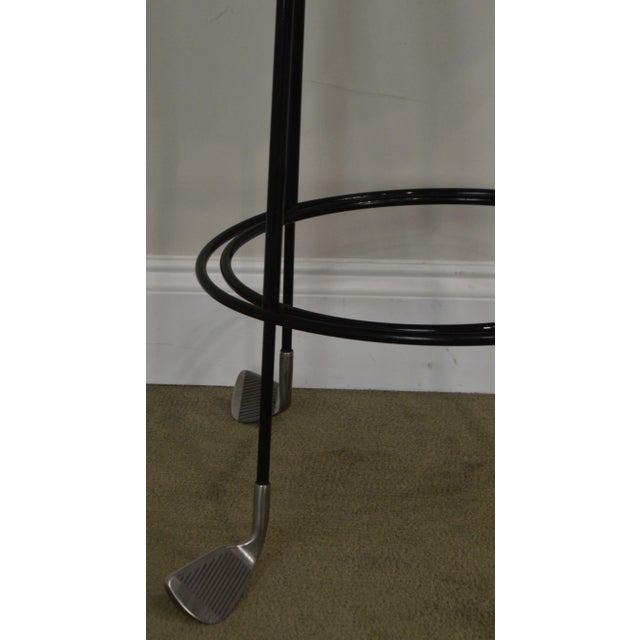 Custom Pair Iron Golf Club Counter Bar Stools Chairish