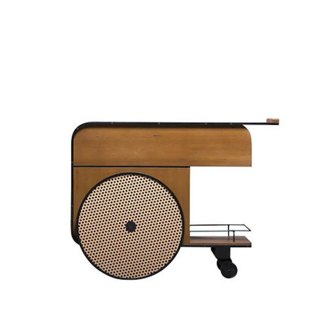 Trink Teak Bar Cart by Studio Caramel for Kann Design For Sale - Image 4 of 4