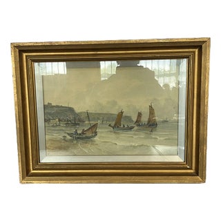 Maritime Scene, Watercolour, Framed For Sale