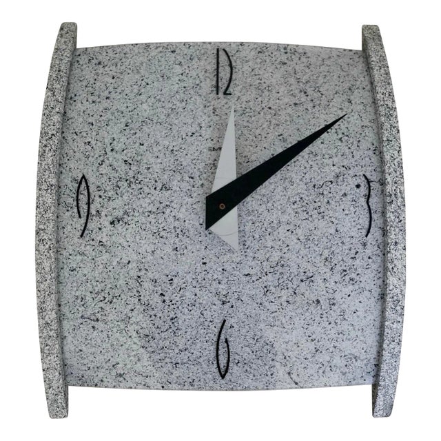 1980's Postmodern Memphis Style Wall Clock For Sale