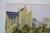 French School of the 20th Century "Paris - View of St Germain L'Auxerrois" Gouache Monogrammed, Dated 1958 For Sale - Image 4 of 11
