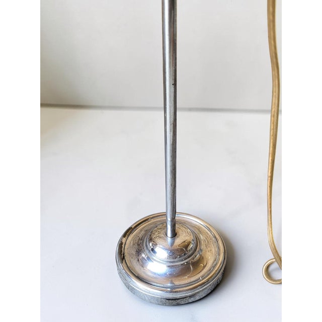 Vintage Art Deco Lamp in Cast Iron and Bakelite, 1920 For Sale - Image 3 of 15