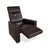Leather and Chrome Alba Armchair with Manual Reclining Function from Brühl For Sale - Image 4 of 15