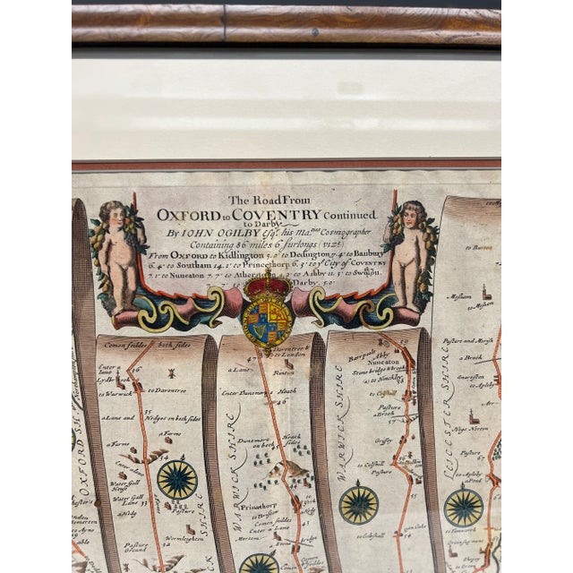 John Ogilby Oxford to Salisbury Road Map #82 Circa 1675 For Sale In Boston - Image 6 of 7