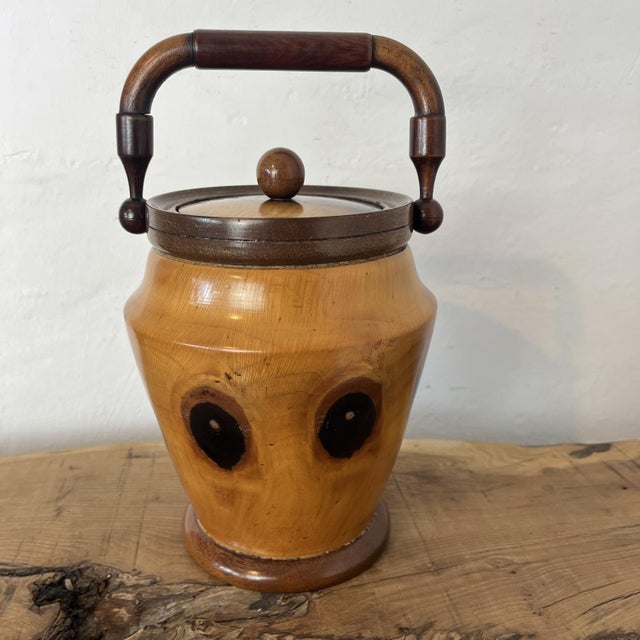 Vintage Teak Wooden Jug For Sale - Image 3 of 14