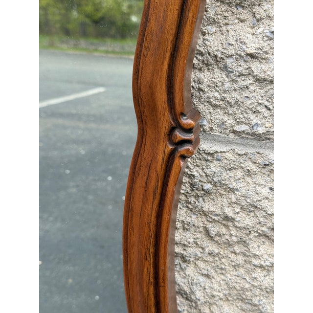 French Thomasville Carved French Wall Mirror For Sale - Image 3 of 5