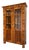 Antique Biedermeier Display Cabinet in Walnut For Sale