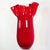 Late 20th Century Monumental Ruby Red Murano Art Glass Fazzoletto Vase by Venini For Sale - Image 5 of 13