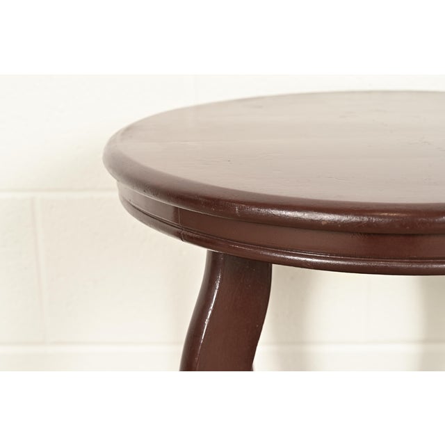 Antique Victorian Carved Mahogany Parlor Table or Side Table by Wolverine, Circa 1900 For Sale In South Bend - Image 6 of 12