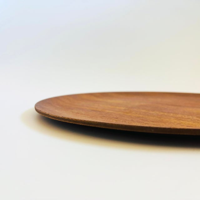 Large Circular Teak Tray For Sale - Image 9 of 10