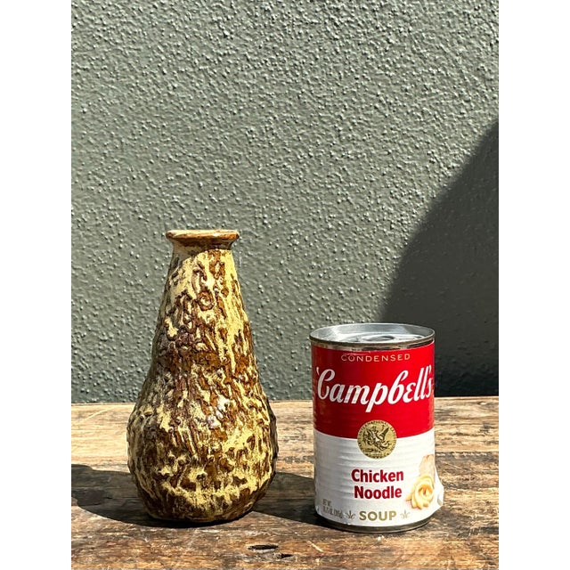 Vintage Original Drip Glaze Vase For Sale - Image 12 of 12