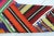 1980s Colorful Milet Nomad's Kilim Runner Rug For Sale - Image 4 of 13