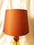 Vintage Pier 1 Amber Glass Pumpkin Table Lamp Art Nouveau Copper Shade Cozy 60s 70s Retro Autumn Whimsy Decor Nostalgic Fall Lighting For Sale In Savannah - Image 6 of 14
