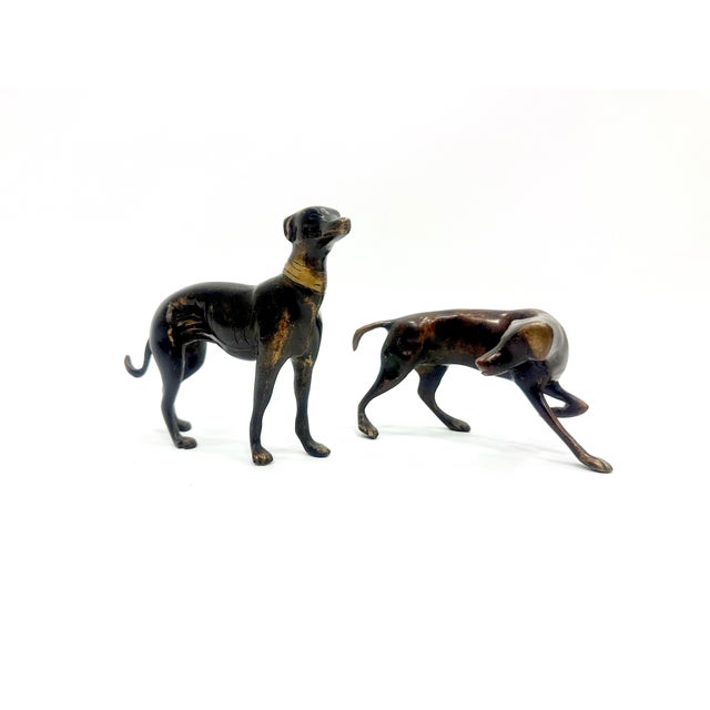 Whippets Figures in Bronze, 1960s, Set of 2 For Sale - Image 12 of 13