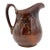 Antique Rockinghamware Grape Relief Pitcher – Brown Tortoiseshell Glaze c.1870–1900 For Sale