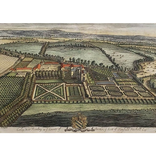 An exceptional set of four authentic 18th-century hand-colored copperplate engravings by the celebrated Dutch printmakers...