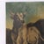 Large Antique Oil On Canvas Western Themed Painting Of Steers Unsigned C1900 (50 3/8" x 30" x 7/8"). This antique oil on...