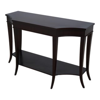 Baker Modern Style Mahogany Console Sofa Table For Sale