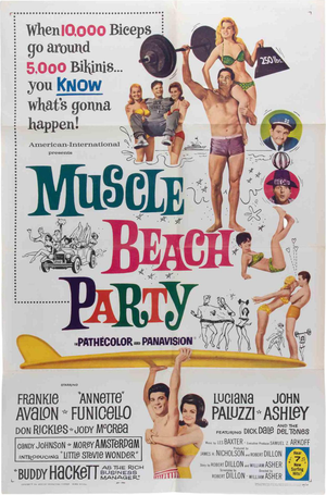 Muscle Beach Party Poster, USA, 1964